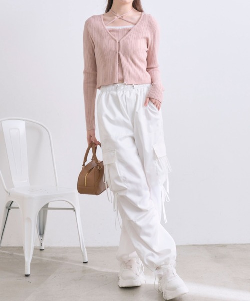 OLIVE des OLIVE（オリーブデオリーブ）の「春色アンサンブル（アンサンブル・レディース・ブラック/サックスブルー/オフホワイト/ピンク・FREE）」の20枚目の写真