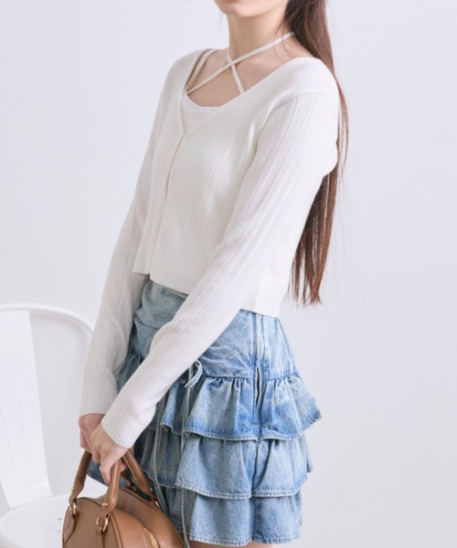 OLIVE des OLIVE（オリーブデオリーブ）の「春色アンサンブル（アンサンブル・レディース・ブラック/サックスブルー/オフホワイト/ピンク・FREE）」の22枚目の写真