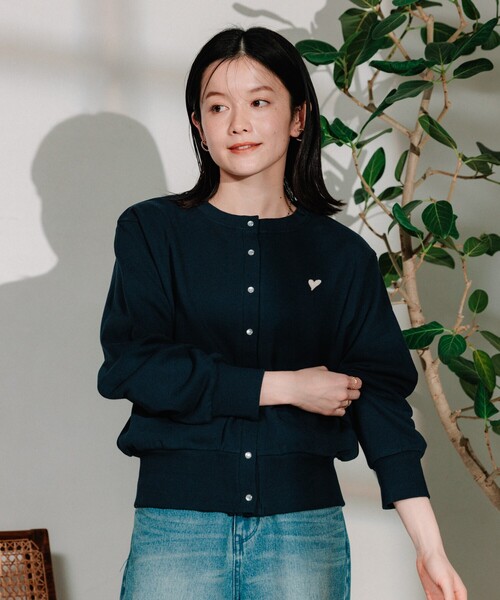 FREAK'S STORE（フリークスストア）の「ワンポイント刺繍 カーディガン
