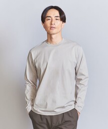 ハイゲージ ガスコットン クルーネック ロングスリーブ カットソー