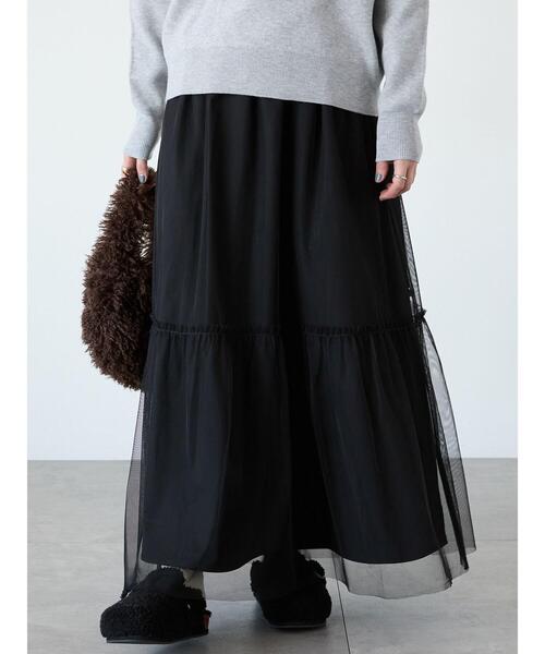 セール】リバーシブルチュールスカート（スカート）｜Lugnoncure