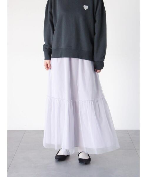 Lugnoncure（ルノンキュール）の「リバーシブルチュールスカート（スカート・レディース・ブラック/グレー/ネイビー・F）」の11枚目の写真