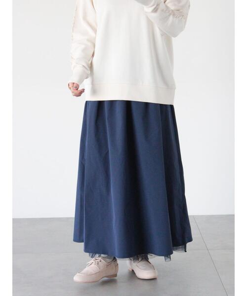 Lugnoncure（ルノンキュール）の「リバーシブルチュールスカート（スカート・レディース・ブラック/グレー/ネイビー・F）」の17枚目の写真