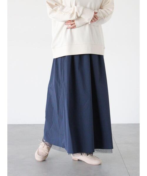 Lugnoncure（ルノンキュール）の「リバーシブルチュールスカート（スカート・レディース・ブラック/グレー/ネイビー・F）」の18枚目の写真