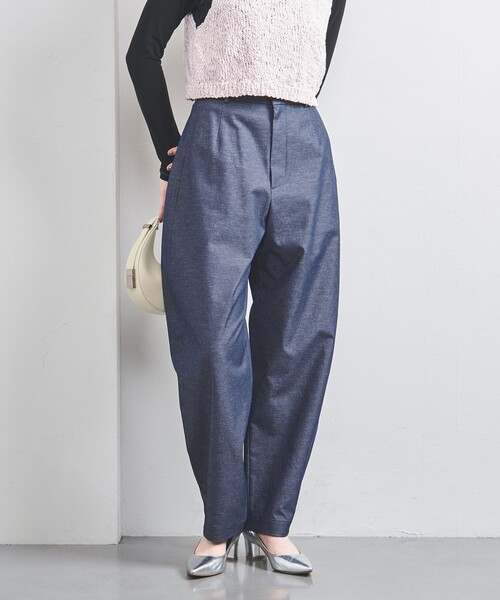 UNITED ARROWS（ユナイテッドアローズ）の「デニムライク バレル パンツ（その他パンツ・レディース・ネイビー/ブラック・38/36/34）」の22枚目の写真