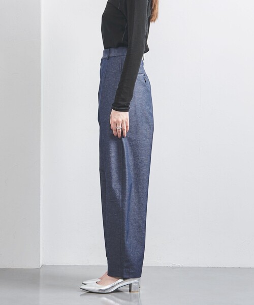 UNITED ARROWS（ユナイテッドアローズ）の「デニムライク バレル パンツ（その他パンツ・レディース・ネイビー/ブラック・38/36/34）」の16枚目の写真