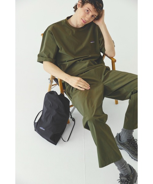 THOUSAND MILE（サウザンドマイル）の「【THOUSAND MILE】SHORT SLEEVE T-SHIRT & LONG PANTS SETショートＴシャツ＆ロングパンツ　3点セット（セットアップ・メンズ・チャコール/ネイビー/ブラック/オリーブ・SMALL/MEDIUM/LARGE/X-LARGE）」の3枚目の写真