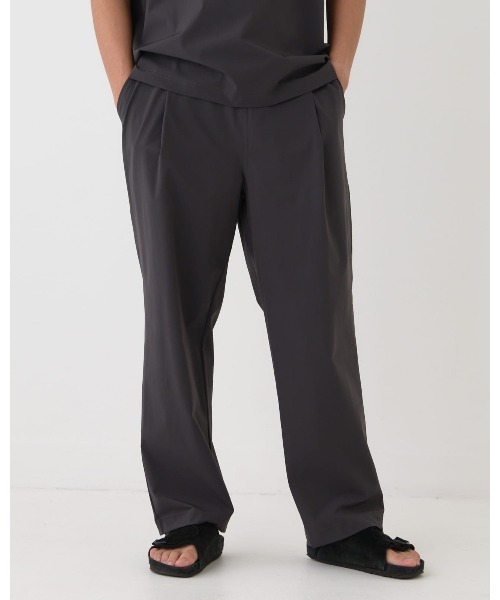 THOUSAND MILE（サウザンドマイル）の「【THOUSAND MILE】SHORT SLEEVE T-SHIRT & LONG PANTS SETショートＴシャツ＆ロングパンツ　3点セット（セットアップ・メンズ・チャコール/ネイビー/ブラック/オリーブ・SMALL/MEDIUM/LARGE/X-LARGE）」の10枚目の写真