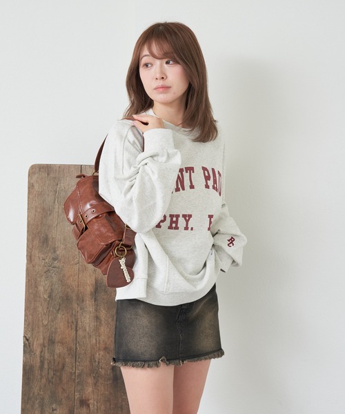 RAY CASSIN（レイカズン）の「ピグメントデニムミニスカート（デニムスカート・レディース・ブラウン/ブルー/ブルー系その他2・M/S）」の12枚目の写真