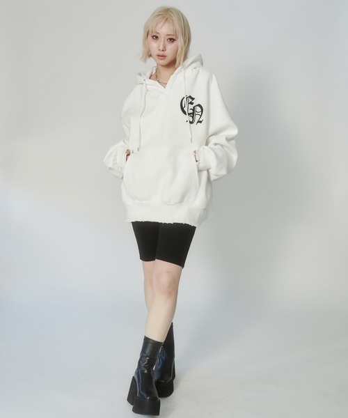 ENVYM（アンビー）の「テレコバイカーパンツ（その他パンツ・レディース・グレー/ブラック・FREE）」の7枚目の写真