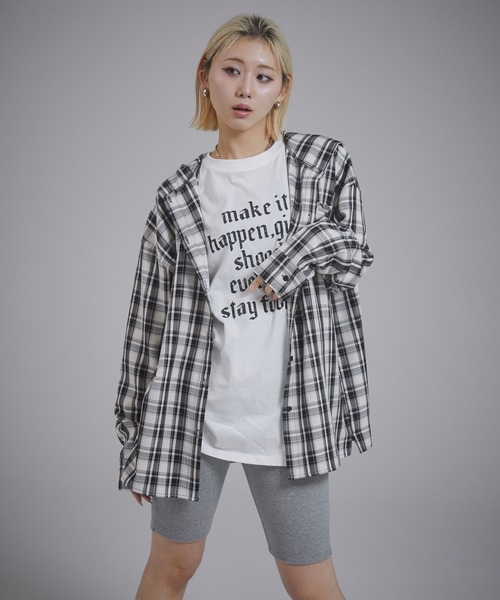 ENVYM（アンビー）の「テレコバイカーパンツ（その他パンツ・レディース・グレー/ブラック・FREE）」の13枚目の写真