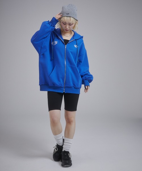 ENVYM（アンビー）の「テレコバイカーパンツ（その他パンツ・レディース・グレー/ブラック・FREE）」の5枚目の写真