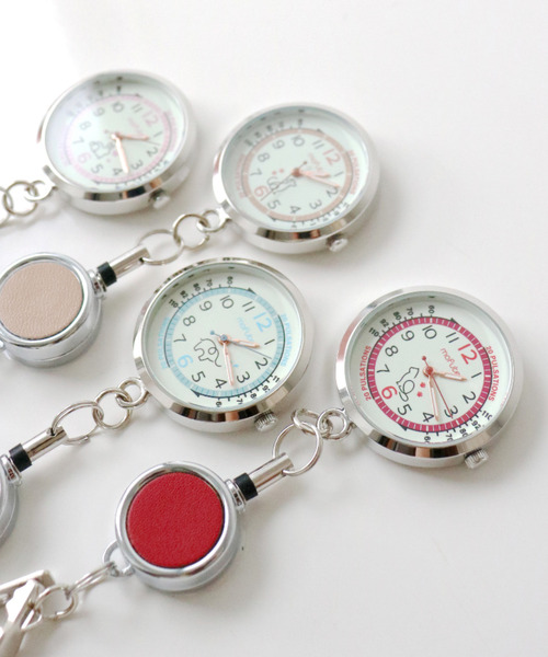 nattito/ナティート〉Animal Reel Watch/リール付き ナースウォッチ