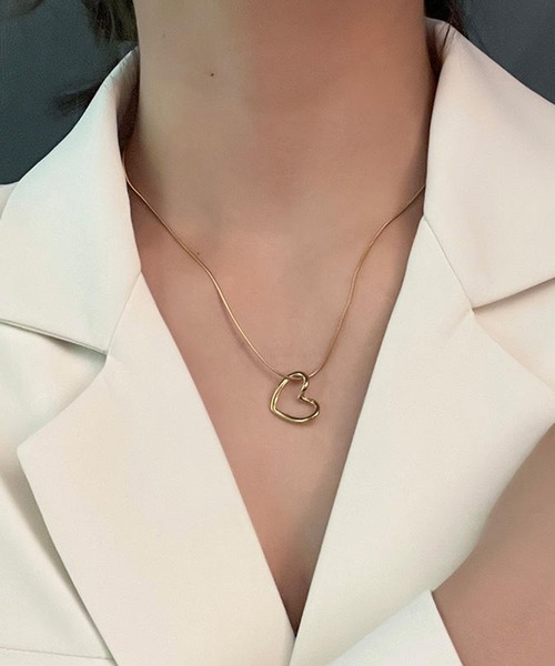 blackdia ocean オープンハートネックレス（ネックレス）｜blackdia