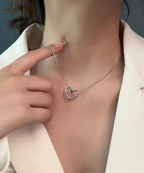 ブラックダイアモンド ペンダント オープンハート 4月誕生石 Pt900 ペンダント オープンハート 1粒石 ブラックダイアモンド Pt900 4月の