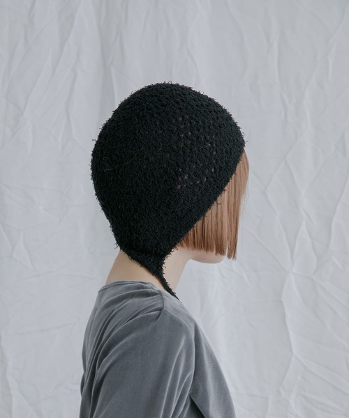 BAREN ★ボンネット（ニットキャップ）★オーガニックコットン★ブラック ニット帽 ボンネット / オーガニックコットン・ ブラック