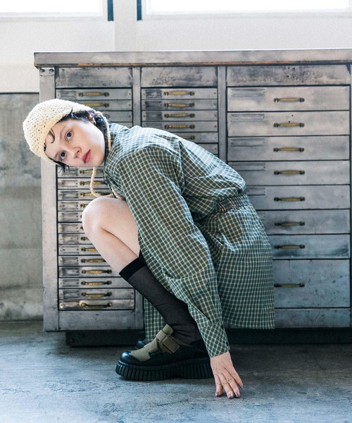 KBF（ケイビーエフ）の「スプリングニットボンネット（ニットキャップ/ビーニー・レディース・ブラック/ベージュ・ONE）」の22枚目の写真