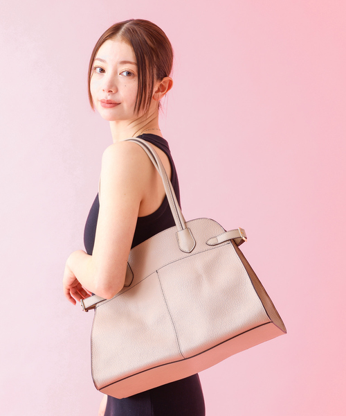 Rouge vif la cle(ルージュヴィフラクレ)の「Avancer/アヴァンセ】クレイマ/トートバッグ【WEB限定】(トートバッグ・レディース・グレイッシュベージュ/ブラック・フリー)」の16枚目の写真