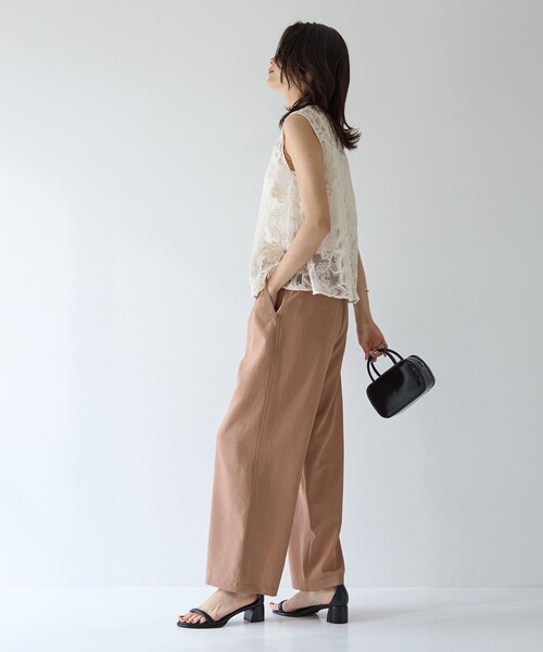 green label relaxing（グリーンレーベルリラクシング）の「【結論シリーズ】ドライクロスパンツ［size SHORT/TALLあり］（その他パンツ・レディース・ブラック/ブラウン/モカ・SHORT/34/36/38/40/TALL）」の19枚目の写真