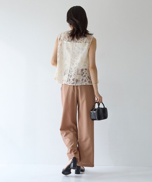 green label relaxing（グリーンレーベルリラクシング）の「【結論シリーズ】ドライクロスパンツ［size SHORT/TALLあり］（その他パンツ・レディース・ブラック/ブラウン/モカ・SHORT/34/36/38/40/TALL）」の21枚目の写真