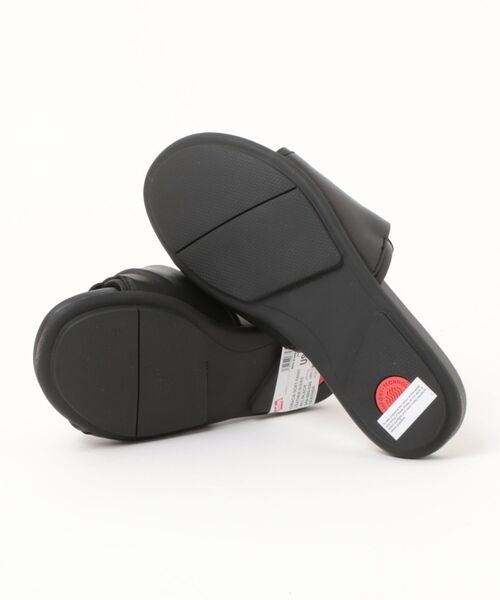 fitflop(フィットフロップ)の「GRACIE SOFT-TWIST LEATHER SLIDES(サンダル・レディース・ブラック/アイボリー・US6/US7/US8/US5)」の4枚目の写真
