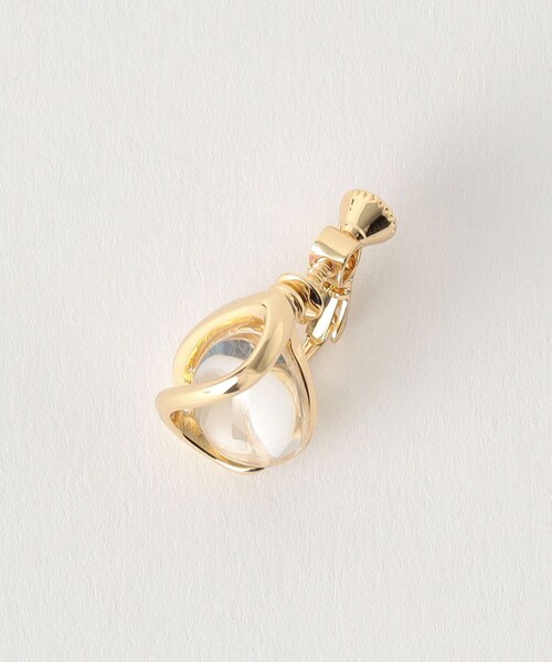 green label relaxing（グリーンレーベルリラクシング）の「クリア シズク メタルフレーム イヤリング（イヤリング・レディース・ゴールド/シルバー/コバルトブルー・FREE）」の9枚目の写真