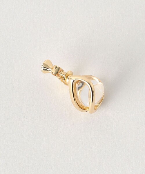 green label relaxing（グリーンレーベルリラクシング）の「クリア シズク メタルフレーム イヤリング（イヤリング・レディース・ゴールド/シルバー/コバルトブルー・FREE）」の10枚目の写真