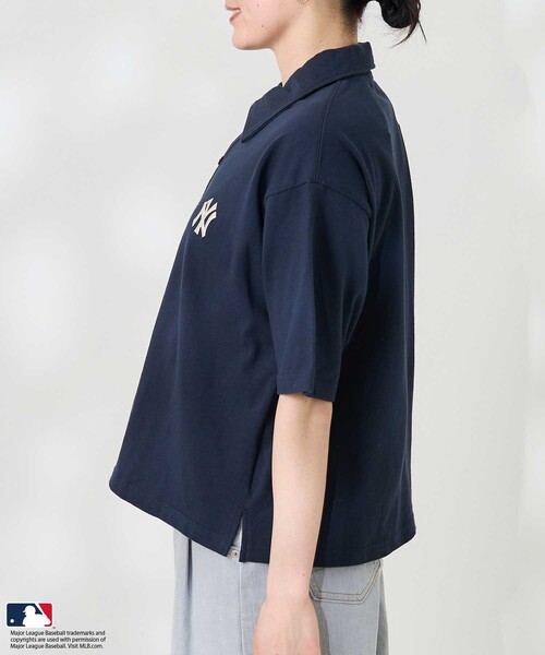 FREAK'S STORE(フリークスストア)の「MLB ポロTシャツ/ポロシャツ(Tシャツ/カットソー・レディース・ホワイト/ライトグレー/チャコール/ネイビー・フリ-)」の22枚目の写真