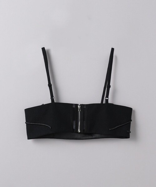 VIVIANO(ヴィヴィアーノ)の「<VIVIANO>フラワー アップリケ ビスチェ(キャミソール・レディース・ブラック・FREE)」の2枚目の写真