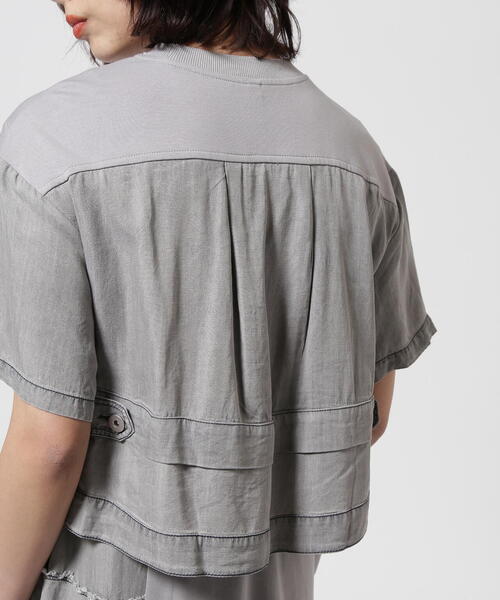 AULA AILA（アウラアイラ）の「AULA AILA/アウラアイラ/別注デニムコンビカットワンピース（ワンピース・レディース・ブラック/グレー・0）」の22枚目の写真