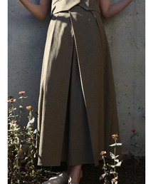 CIS.（シス）の「CIS． リネンルックボリュームプリーツスカート ストレッチ（スカート）」