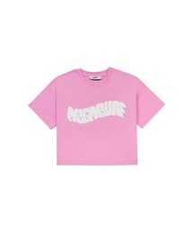 MSGM - T-SHIRT WITH BRUSHSTROKE LOGO | laid-back