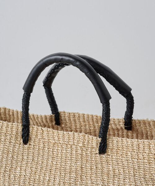 BEARDSLEY(ビアズリー)の「アバカタルバッグ(かごバッグ・レディース・サーモンピンク/サンドベージュ・FREE)」の5枚目の写真