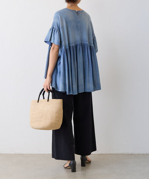 BEARDSLEY(ビアズリー)の「アバカタルバッグ(かごバッグ・レディース・サーモンピンク/サンドベージュ・FREE)」の9枚目の写真