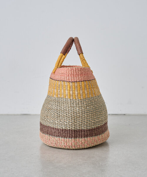 BEARDSLEY(ビアズリー)の「アバカタルバッグ(かごバッグ・レディース・サーモンピンク/サンドベージュ・FREE)」の12枚目の写真