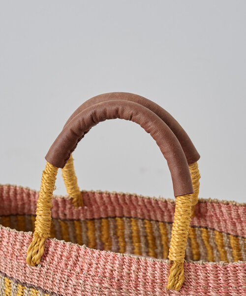 BEARDSLEY(ビアズリー)の「アバカタルバッグ(かごバッグ・レディース・サーモンピンク/サンドベージュ・FREE)」の16枚目の写真