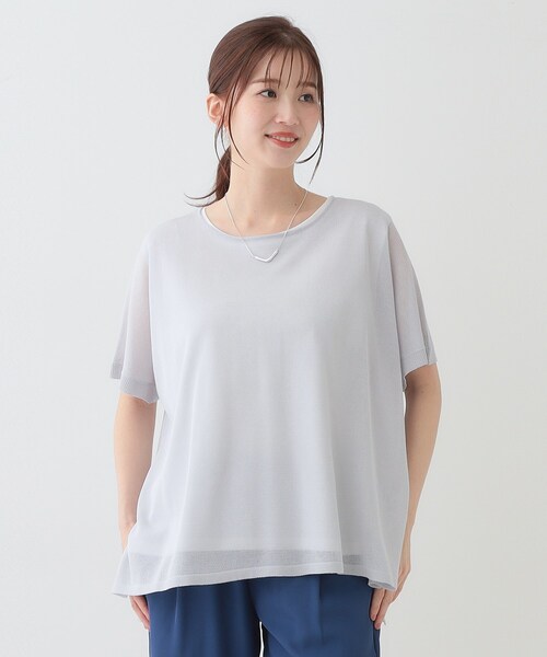 SHOO・LA・RUE(シューラルー)の「【2点セット】インせず着られるシアーニット+タンクトップ(その他トップス・レディース・ライトグレー/グリーン/ブラック/イエロー系その他・01/02/03)」の12枚目の写真