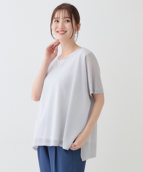 SHOO・LA・RUE(シューラルー)の「【2点セット】インせず着られるシアーニット+タンクトップ(その他トップス・レディース・ライトグレー/グリーン/ブラック/イエロー系その他・01/02/03)」の13枚目の写真