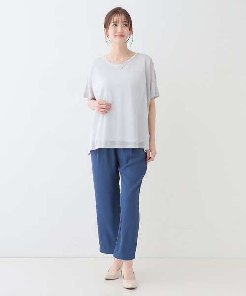 SHOO・LA・RUE(シューラルー)の「【2点セット】インせず着られるシアーニット+タンクトップ(その他トップス・レディース・ライトグレー/グリーン/ブラック/イエロー系その他・01/02/03)」の14枚目の写真