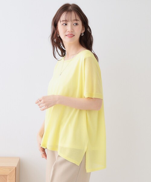 SHOO・LA・RUE(シューラルー)の「【2点セット】インせず着られるシアーニット+タンクトップ(その他トップス・レディース・ライトグレー/グリーン/ブラック/イエロー系その他・01/02/03)」の21枚目の写真