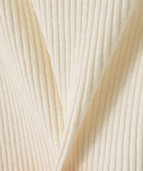 JOURNAL STANDARD relume（ジャーナルスタンダード　レリューム）の「コットンスラブリブタンクトップ（タンクトップ・レディース・ベージュ/アイボリー/チャコールグレー・FREE）」の6枚目の写真