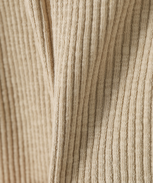 JOURNAL STANDARD relume（ジャーナルスタンダード　レリューム）の「コットンスラブリブタンクトップ（タンクトップ・レディース・ベージュ/アイボリー/チャコールグレー・FREE）」の5枚目の写真