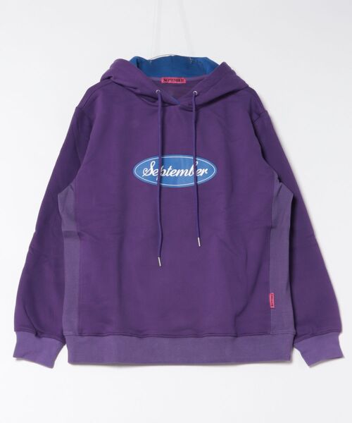 September（セプテンバー）の「【SEPTEMBER(セプテンバー)】print hoodie（パーカー・レディース・ホワイト/ブラック/パープル・MEDIUM/SMALL）」の3枚目の写真
