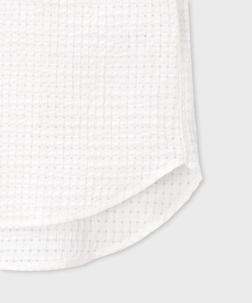 Psycho Bunny（サイコバニー）の「[WOMEN]シアーチェック シャツ（シャツ/ブラウス・レディース・ホワイト/ブラック・FREE）」の10枚目の写真