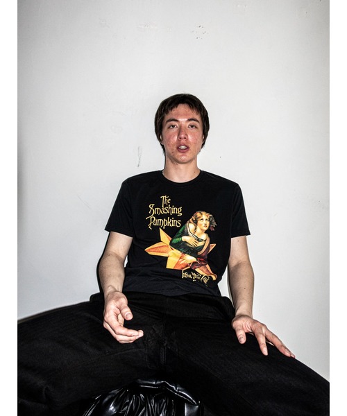 THRIFTY LOOK(スリフティールック)の「THRIFTY LOOK スリフティルック / "SMASHING PUNPKINS"TEE(Tシャツ/カットソー・メンズ・ホワイト/ブラック/ブラック系1・X-LARGE/LARGE/MEDIUM)」の1枚目の写真