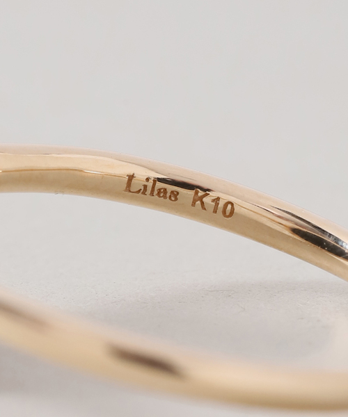 Lilas（リラ）の「《WEB限定》スライスオニキスサークルリング K10（リング・レディース・ゴールド・11/13）」の12枚目の写真