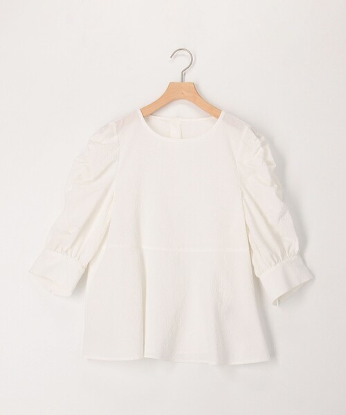 MICO COULIER(ミコクリエ)の「カラミタンブラーブラウス(シャツ/ブラウス・レディース・サックスブルー/ブラック/オフホワイト・38)」の12枚目の写真