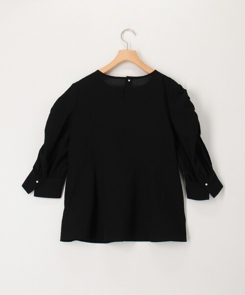 MICO COULIER(ミコクリエ)の「カラミタンブラーブラウス(シャツ/ブラウス・レディース・サックスブルー/ブラック/オフホワイト・38)」の16枚目の写真