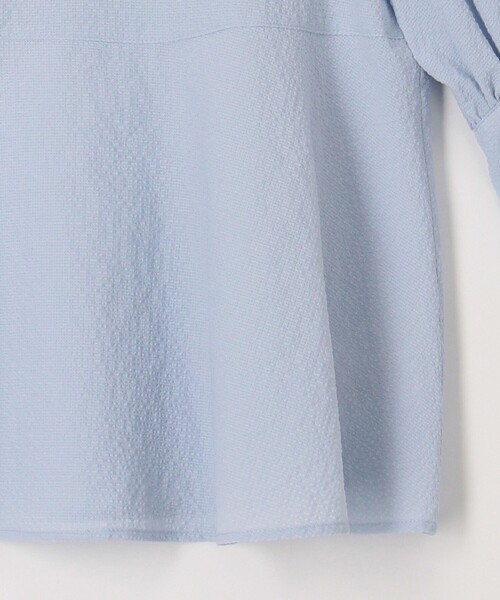 MICO COULIER(ミコクリエ)の「カラミタンブラーブラウス(シャツ/ブラウス・レディース・サックスブルー/ブラック/オフホワイト・38)」の21枚目の写真