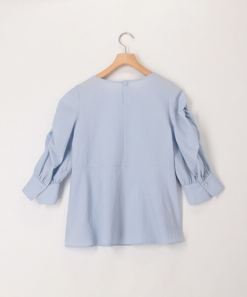 MICO COULIER(ミコクリエ)の「カラミタンブラーブラウス(シャツ/ブラウス・レディース・サックスブルー/ブラック/オフホワイト・38)」の22枚目の写真